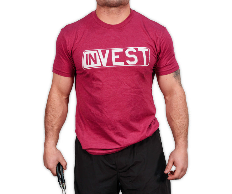 Invest T-Shirt - Crimson